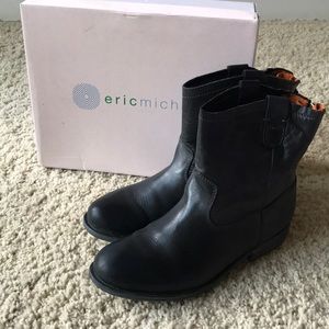 Eric Michael booties - model/article: Hannah